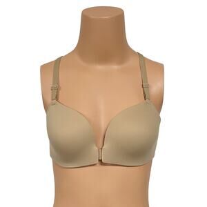 Soma Enbliss Front Close Racerback Bra Sz 32B New $54 Warm Amber Tan
